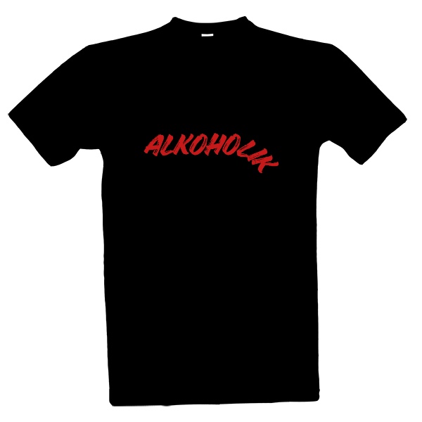 Tričko s potlačou Alkoholik píše 3