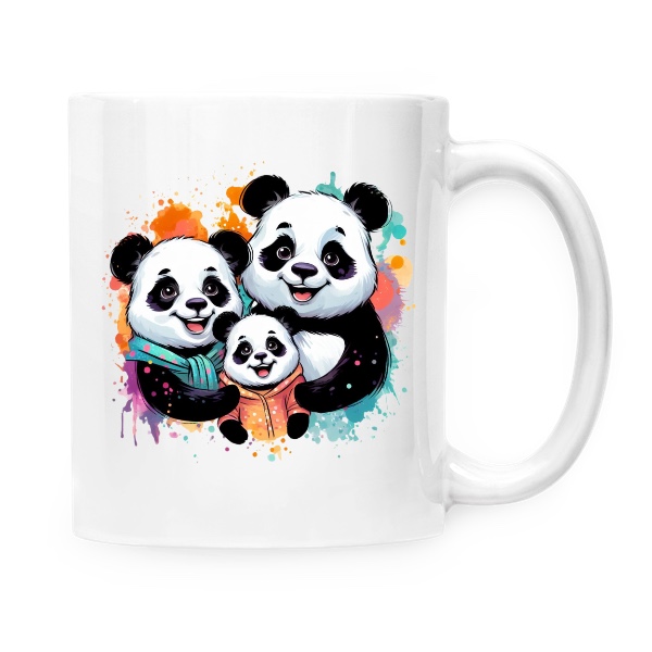 Barevná Pandí rodina