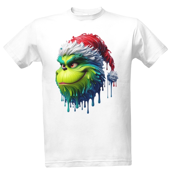 Tričko s potiskem Barevný Grinch 4
