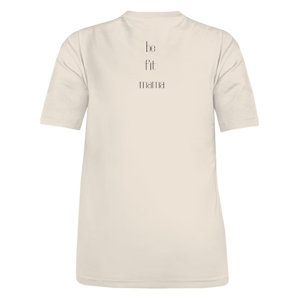 Tričko s potiskem Be fit mama