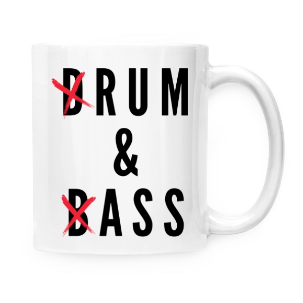 Hrnek malý bílý s potiskem DRUM & BASS 3