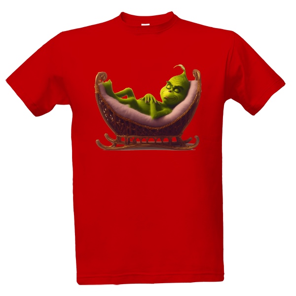 Tričko s potlačou Grinch odpočívá