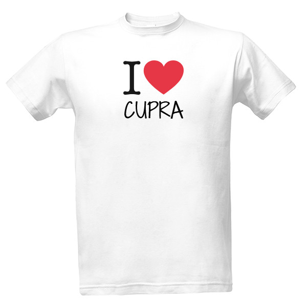 Tričko s potlačou I love CUPRA